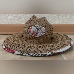 HEMLOCK HAT MIRAGE SUN BEACH STRAW 
O/S SURFER MERMAID GYPSY WIDE FLOPPY BRIM